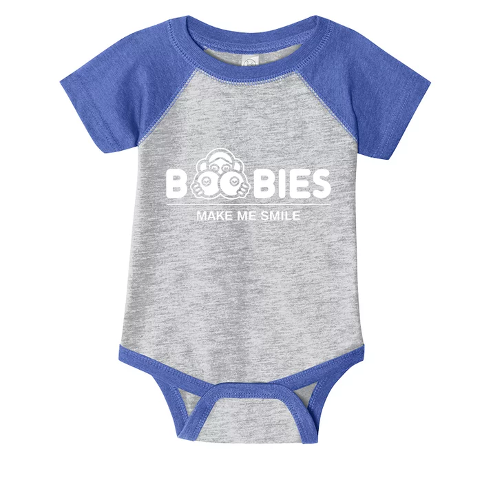 Boobies Make Me Smile Infant Baby Jersey Bodysuit