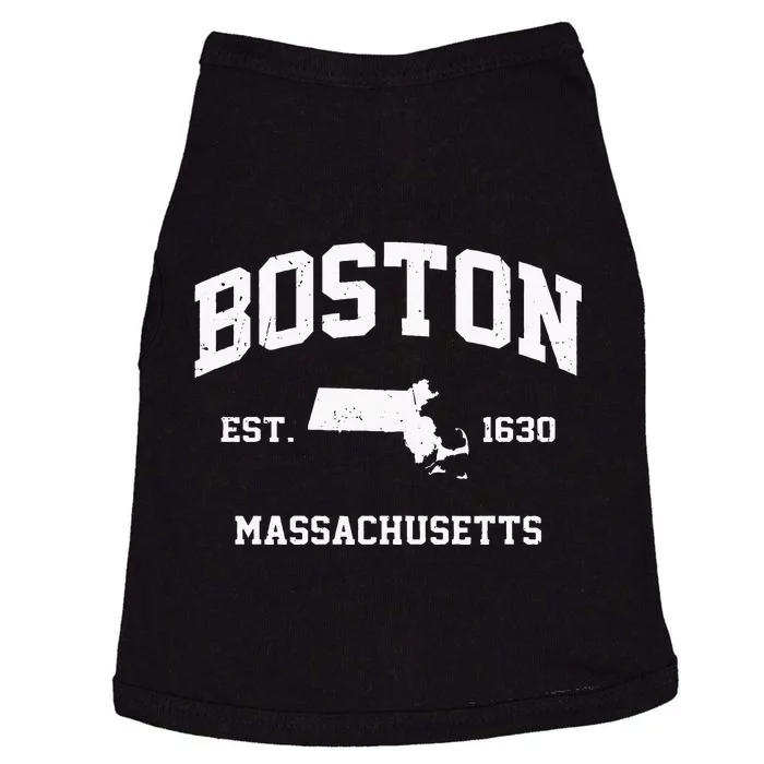 Boston Massachusetts MA Vintage State Athletic Style Doggie Tank