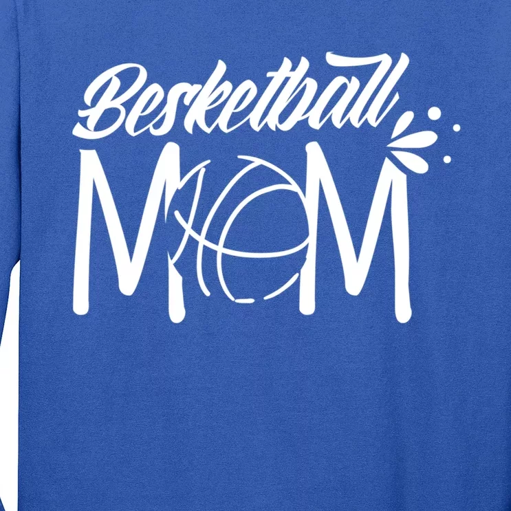 Basketball Mom Match Coach Team Player Mother Mommy Mama Funny Gift Long Sleeve Shirt