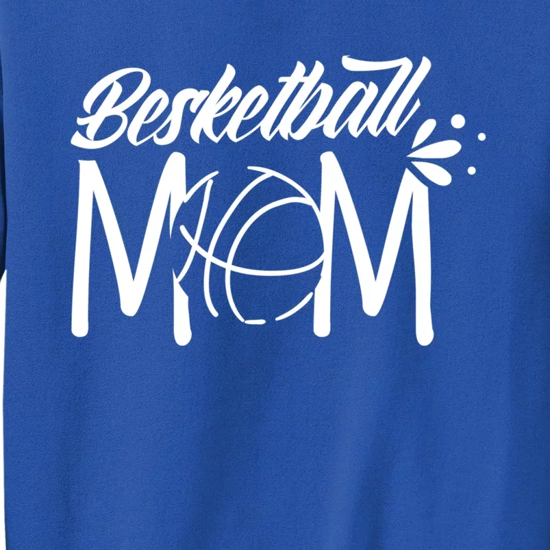 Basketball Mom Match Coach Team Player Mother Mommy Mama Funny Gift Tall Sweatshirt