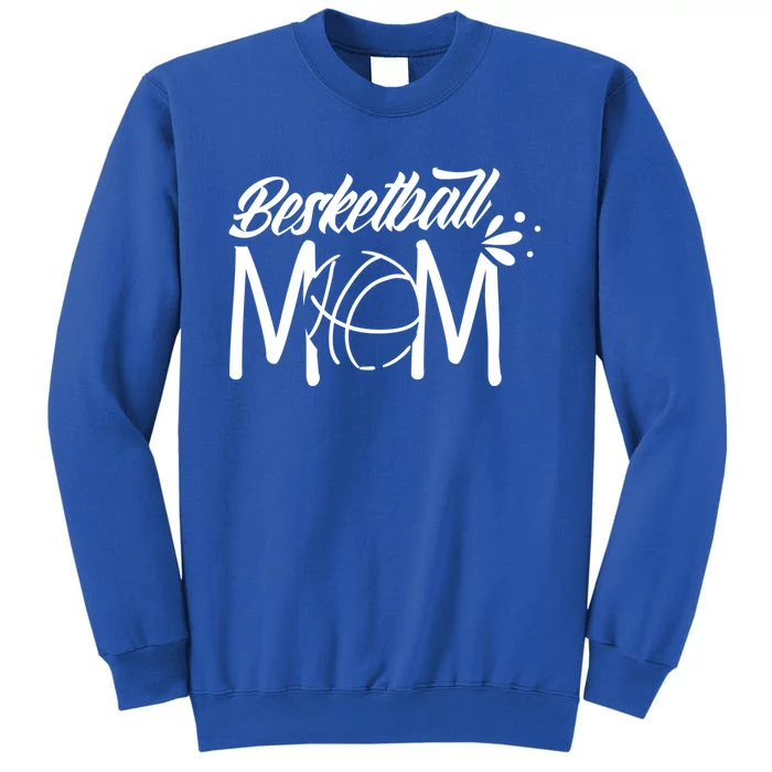 Basketball Mom Match Coach Team Player Mother Mommy Mama Funny Gift Tall Sweatshirt