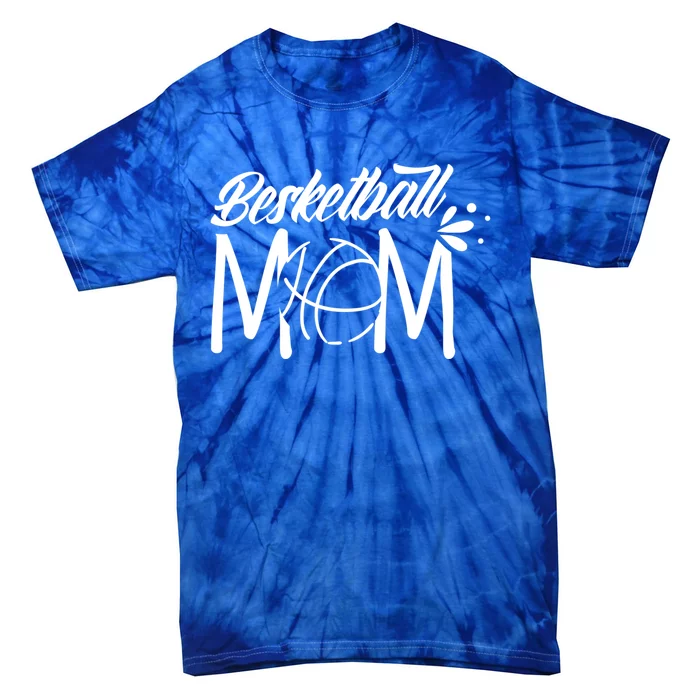 Basketball Mom Match Coach Team Player Mother Mommy Mama Funny Gift Tie-Dye T-Shirt