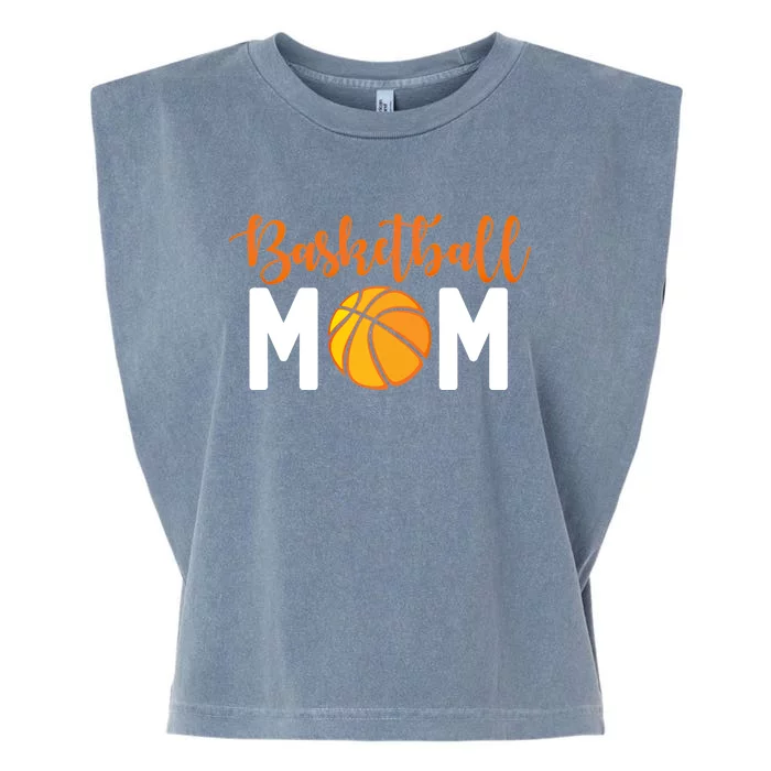 Basketball Mom Meaningful Gift Basketball Mother Cute Gift Garment-Dyed Women's Muscle Tee