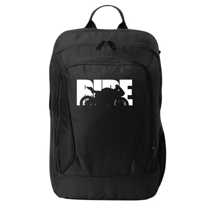 Bike Motorcyclist Motorcycle Rider Biker City Backpack