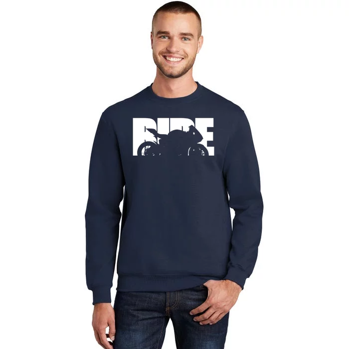 Bike Motorcyclist Motorcycle Rider Biker Tall Sweatshirt