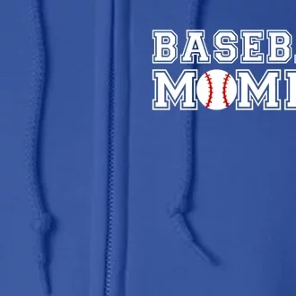 Baseball Mommy Meaningful Gift Baseball Gift For Mother Baseball Tee Meaningful Full Zip Hoodie