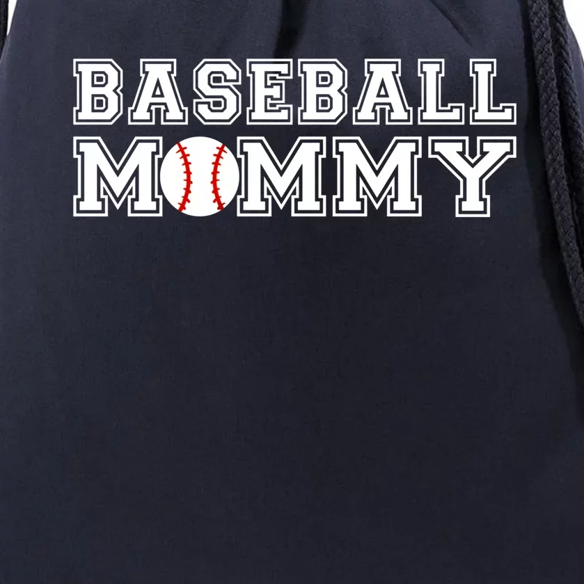 Baseball Mommy Meaningful Gift Baseball Gift For Mother Baseball Tee Meaningful Drawstring Bag