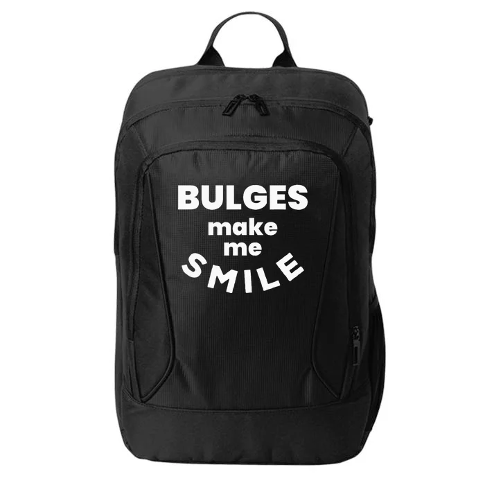 Bulges Make Me Smile Funny Naughty Rude Adult Humor City Backpack