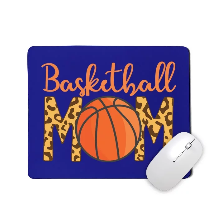 Basketball Mom Mother's Day Leopard Print Basketball Mom Gift Mousepad