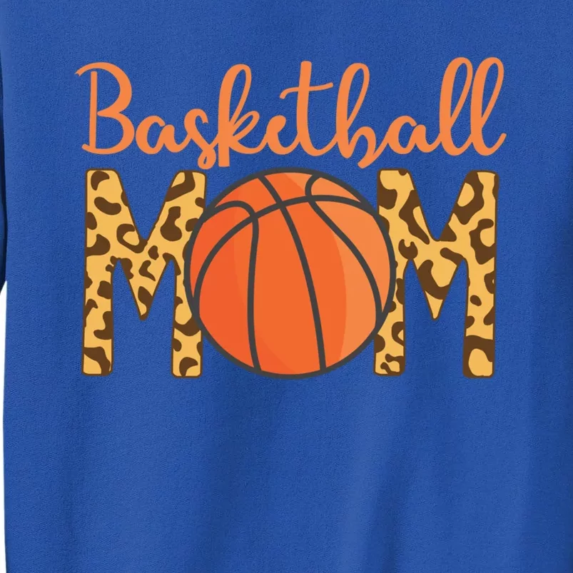 Basketball Mom Mother's Day Leopard Print Basketball Mom Gift Tall Sweatshirt