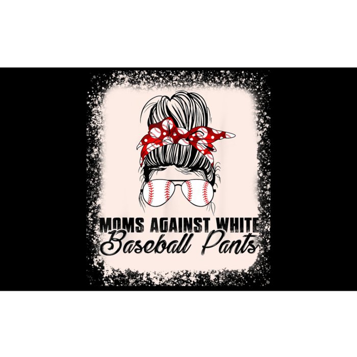 Baseball Mom Moms Against White Baseball Pants Bumper Sticker