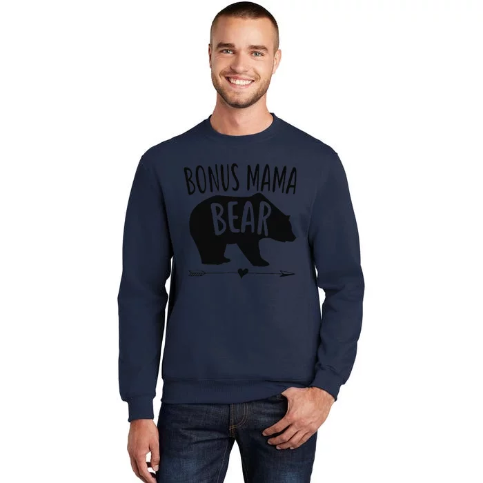 Bonus Mama Mom Bear Stepmom Mother's Day Gift Tall Sweatshirt