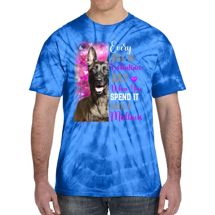 Belgium Malinois Mom Funny Valentines Day Dog Lovers Cool Gift Tie-Dye T-Shirt