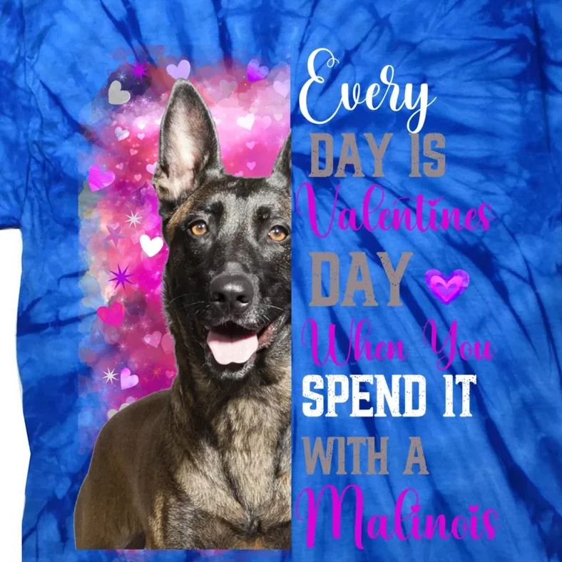 Belgium Malinois Mom Funny Valentines Day Dog Lovers Cool Gift Tie-Dye T-Shirt