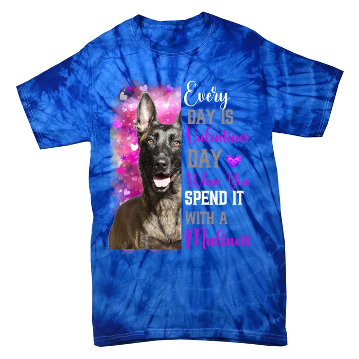 Belgium Malinois Mom Funny Valentines Day Dog Lovers Cool Gift Tie-Dye T-Shirt