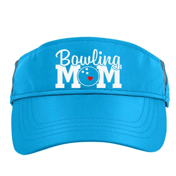 Bowling Mom Mothers Day Birthday Party For Women's Players Adult Drive Performance Visor