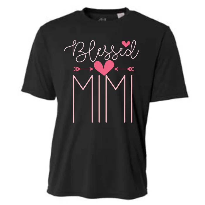 Blessed Mimi Mothers Day Grandparents Day Mimi Cooling Performance Crew T-Shirt