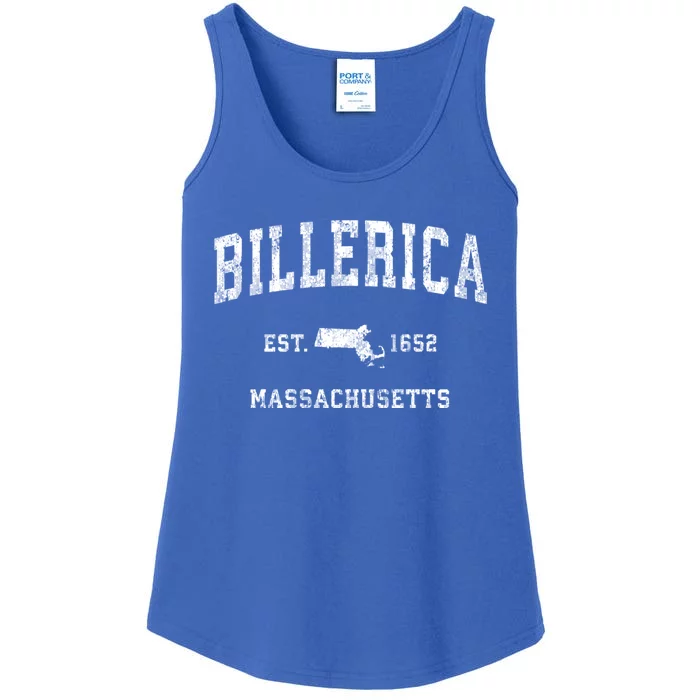 Billerica Massachusetts Ma Vintage Athletic Sports Ladies Essential Tank