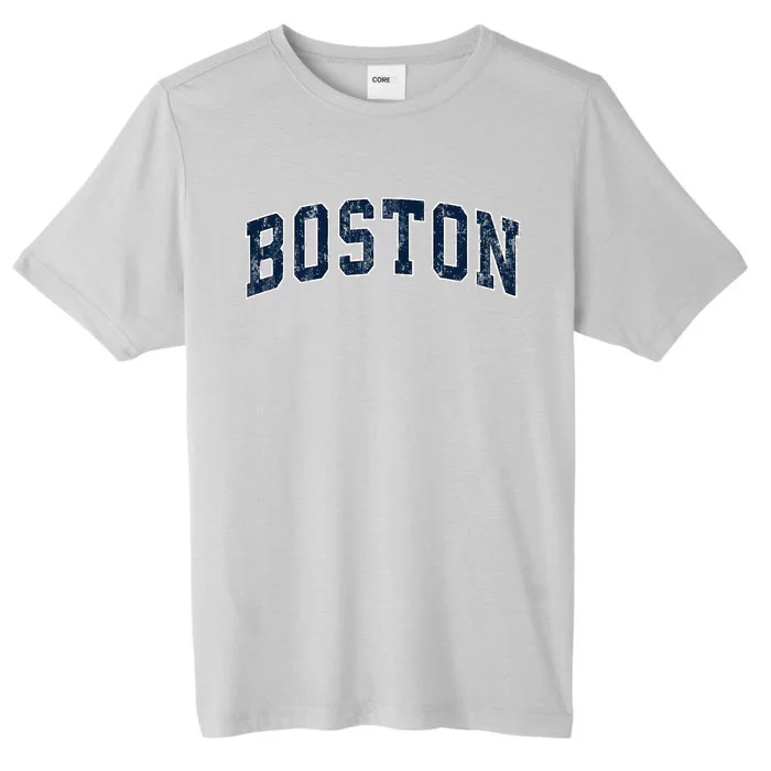 Boston Massachusetts Ma Vintage Sports Design Design ChromaSoft Performance T-Shirt