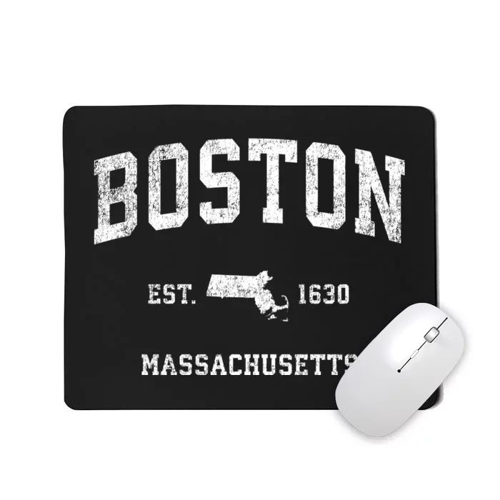 Boston Massachusetts Ma Vintage Sports Mousepad