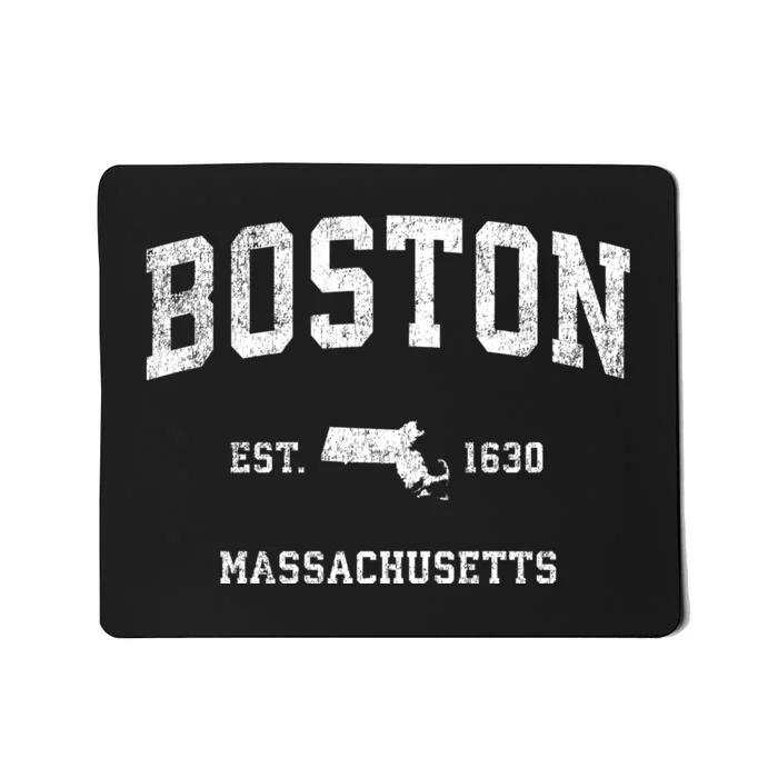 Boston Massachusetts Ma Vintage Sports Mousepad