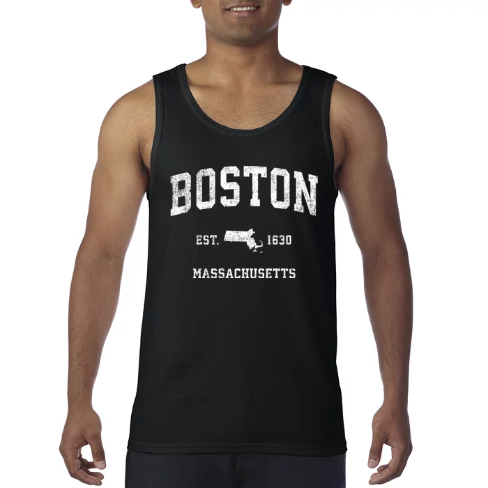 Boston Massachusetts Ma Vintage Sports Tank Top