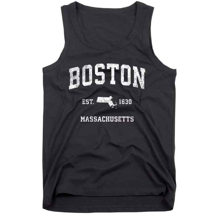 Boston Massachusetts Ma Vintage Sports Tank Top