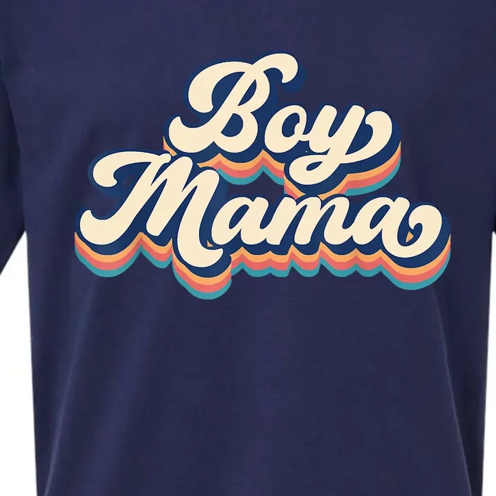 Boy Mama Ma Mommy Mom Bruh Sueded Cloud Jersey T-Shirt