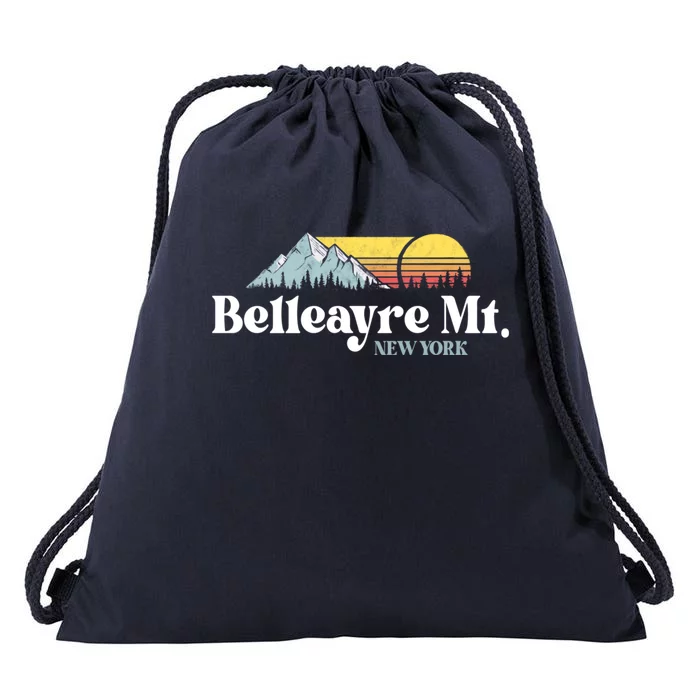 Belleayre Mountain New York Ski Slope Lift Snowboard Hiking Cool Gift Drawstring Bag