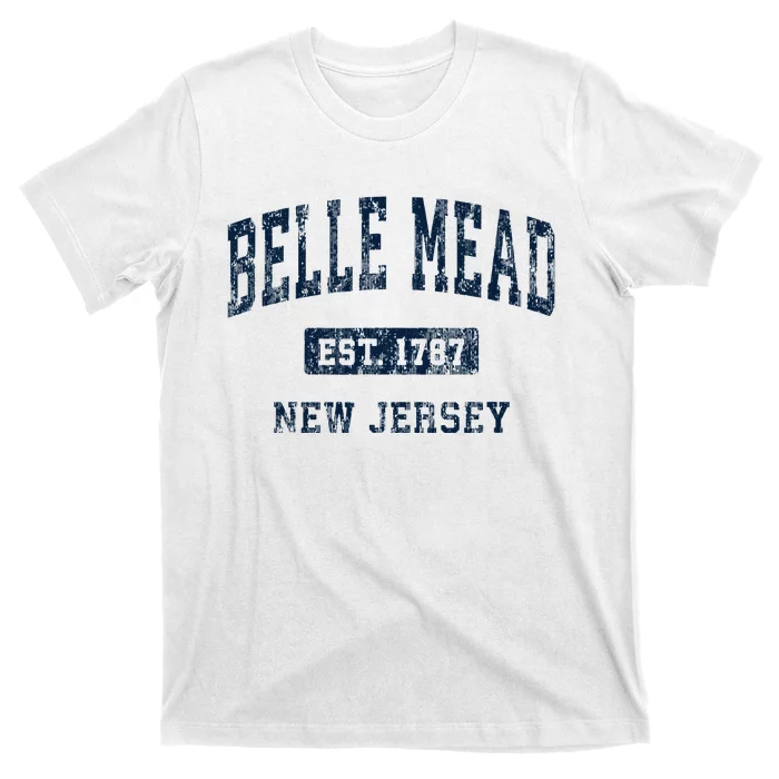 Belle Mead New Jersey Nj Vintage Athletic Sports Design T-Shirt