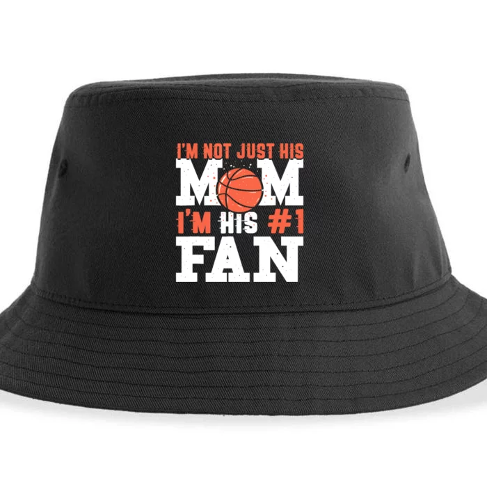 Basketball Mother Number 1 Fan - Basketball Mom Sustainable Bucket Hat