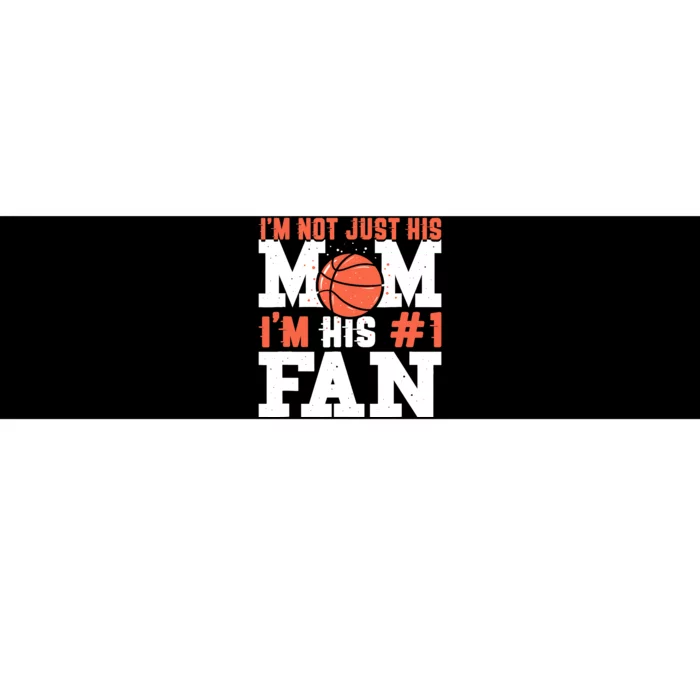 Basketball Mother Number 1 Fan - Basketball Mom Bumper Sticker