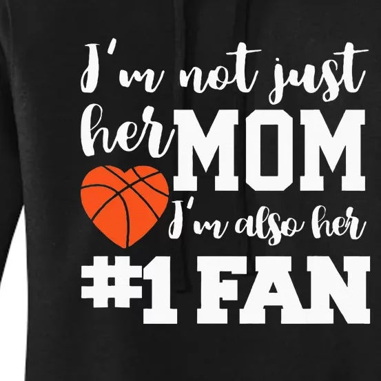 Basketball Mom Number One Fan Basketball Mothers JT Women's Pullover Hoodie