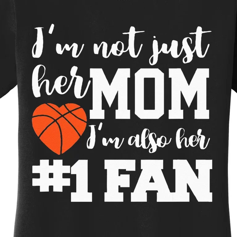 Basketball Mom Number One Fan Basketball Mothers JT Women's T-Shirt