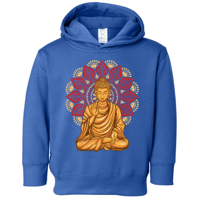 Buddha Monk Namaste Buddha Day Smile Happy Laugh Buddhism Gift Toddler Hoodie