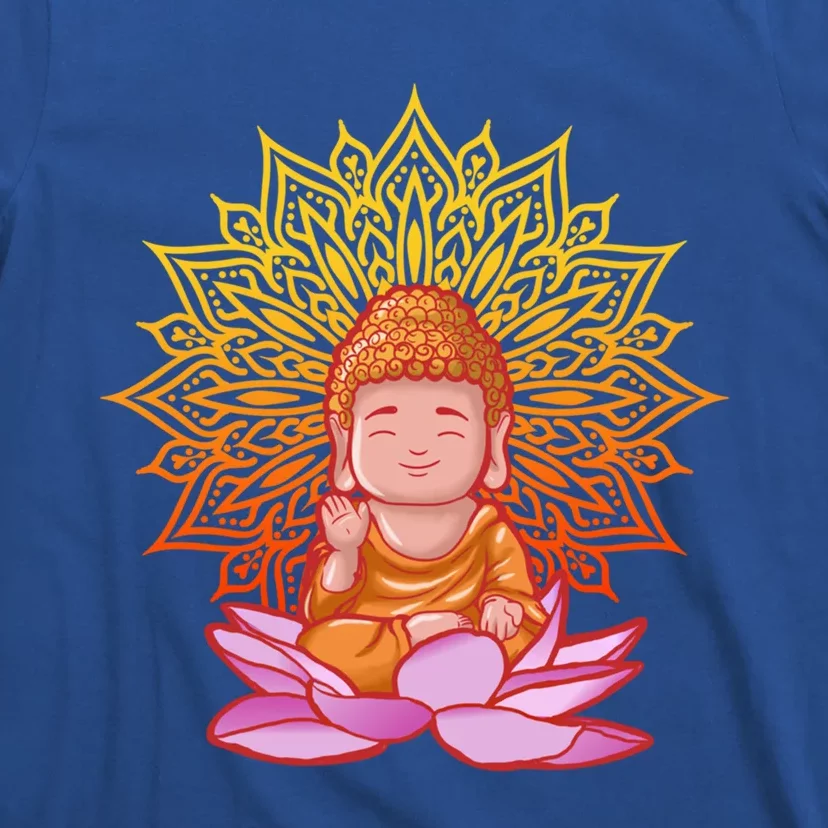 Buddha Monk Namaste Day Smile Happy Laugh Buddhism Gift T-Shirt