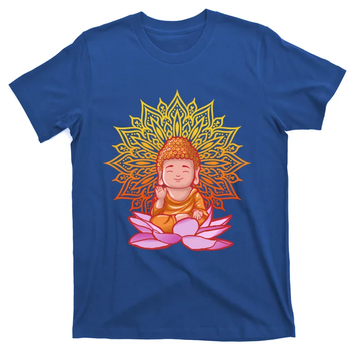 Buddha Monk Namaste Day Smile Happy Laugh Buddhism Gift T-Shirt