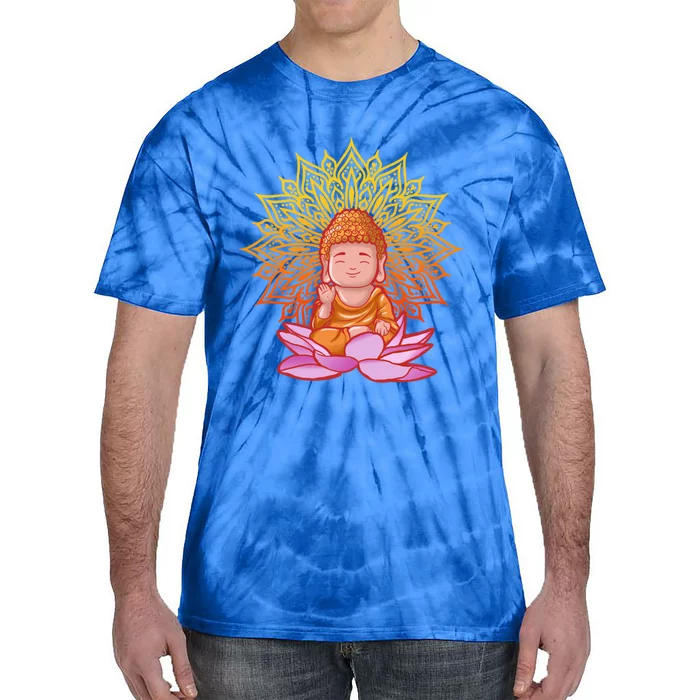 Buddha Monk Namaste Day Smile Happy Laugh Buddhism Gift Tie-Dye T-Shirt