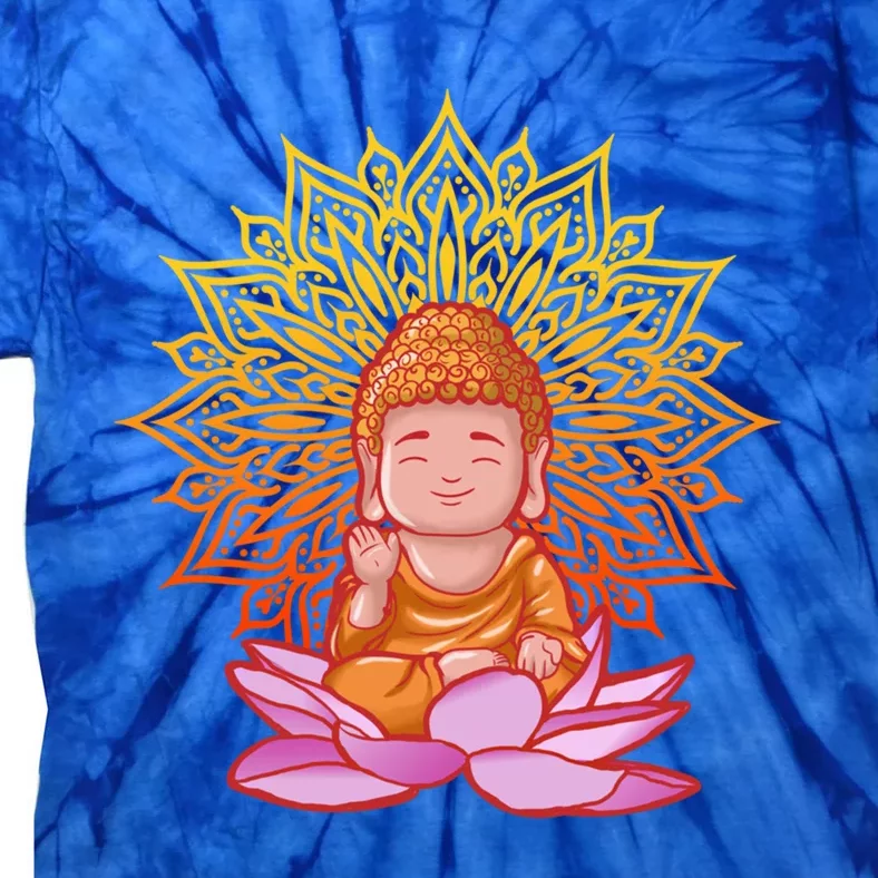 Buddha Monk Namaste Day Smile Happy Laugh Buddhism Gift Tie-Dye T-Shirt