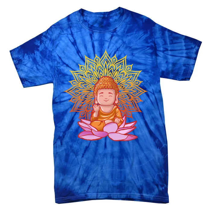 Buddha Monk Namaste Day Smile Happy Laugh Buddhism Gift Tie-Dye T-Shirt