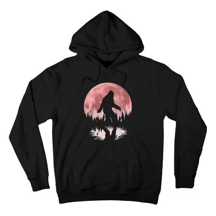 Bigfoot Moon Night Forest! Cool Sasquatch Tall Hoodie