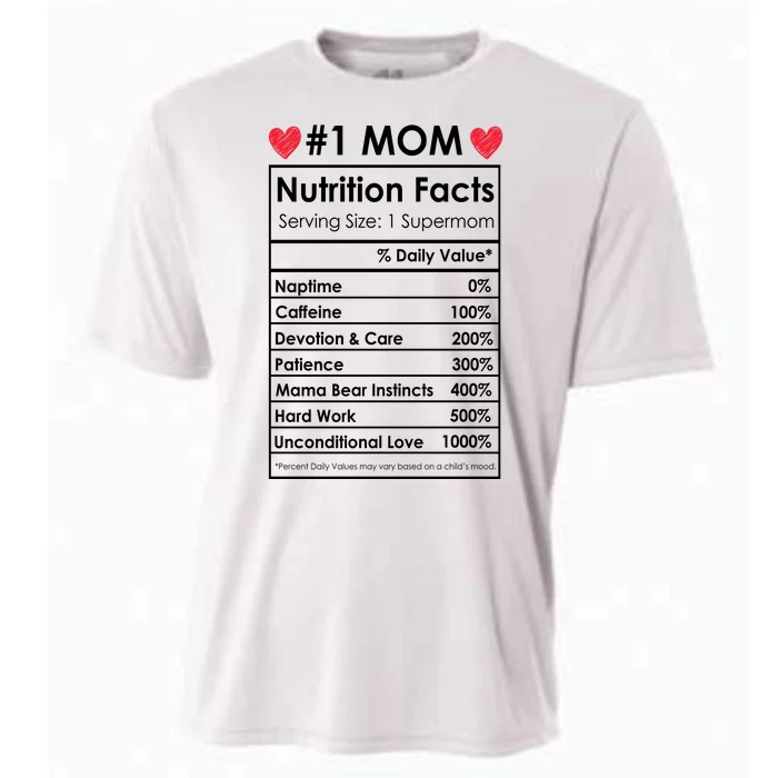 Best Mom Nutrition Facts Cooling Performance Crew T-Shirt