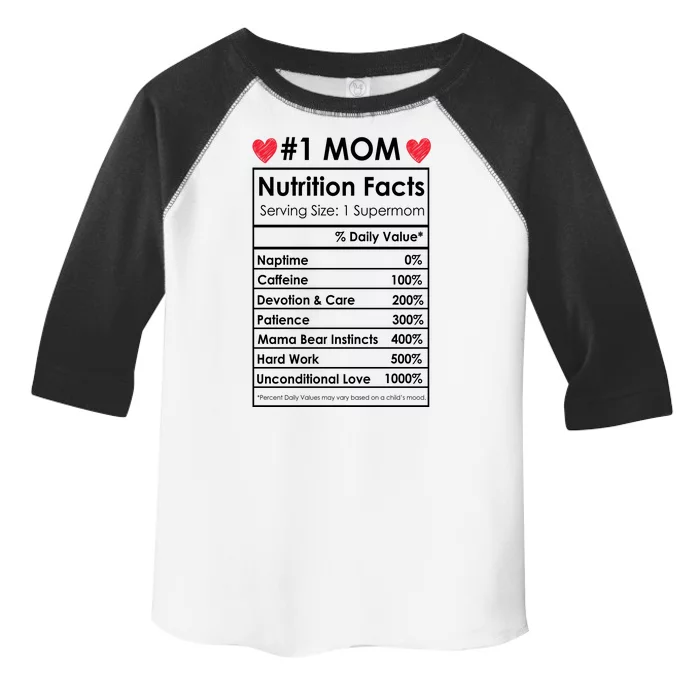 Best Mom Nutrition Facts Toddler Fine Jersey T-Shirt