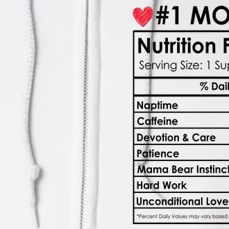 Best Mom Nutrition Facts Full Zip Hoodie