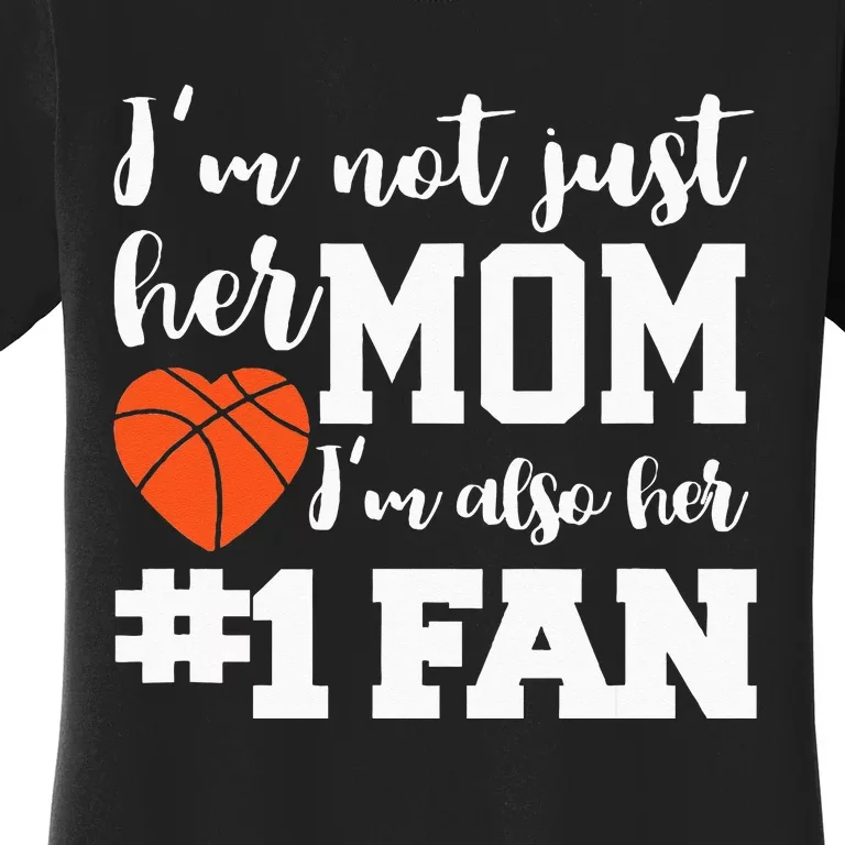 Basketball Mom Number One Fan Basketball Mothers JT Women's T-Shirt