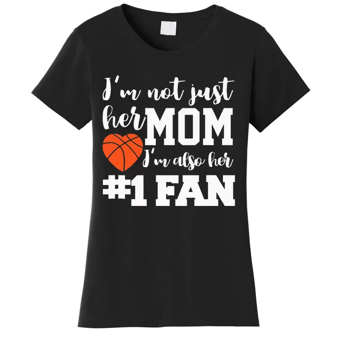 Basketball Mom Number One Fan Basketball Mothers JT Women's T-Shirt