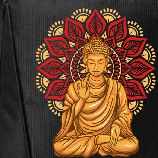 Buddha Monk Namaste Buddha Day Smile Happy Laugh Buddhism Cool Gift City Backpack