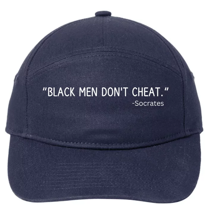 Black Me N Dont Cheat Socrates 7-Panel Snapback Hat