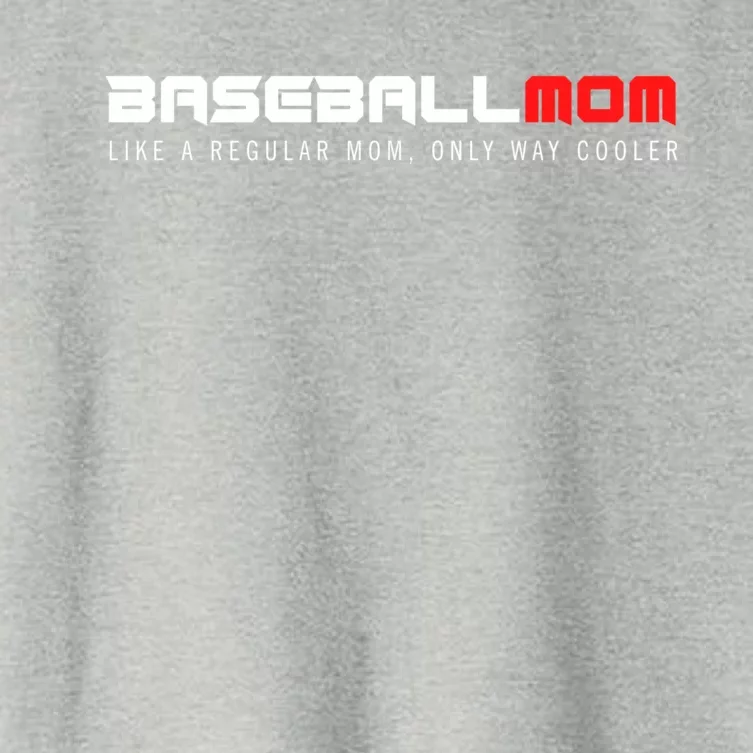 Baseball Mom Only Way Cooler Funny Sport Baseball Lover Gift Women's Crop Top Tee