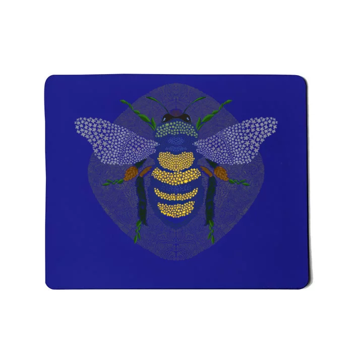 Bees Made Of Nature Flowers And Trees Save The Bees Gift Mousepad